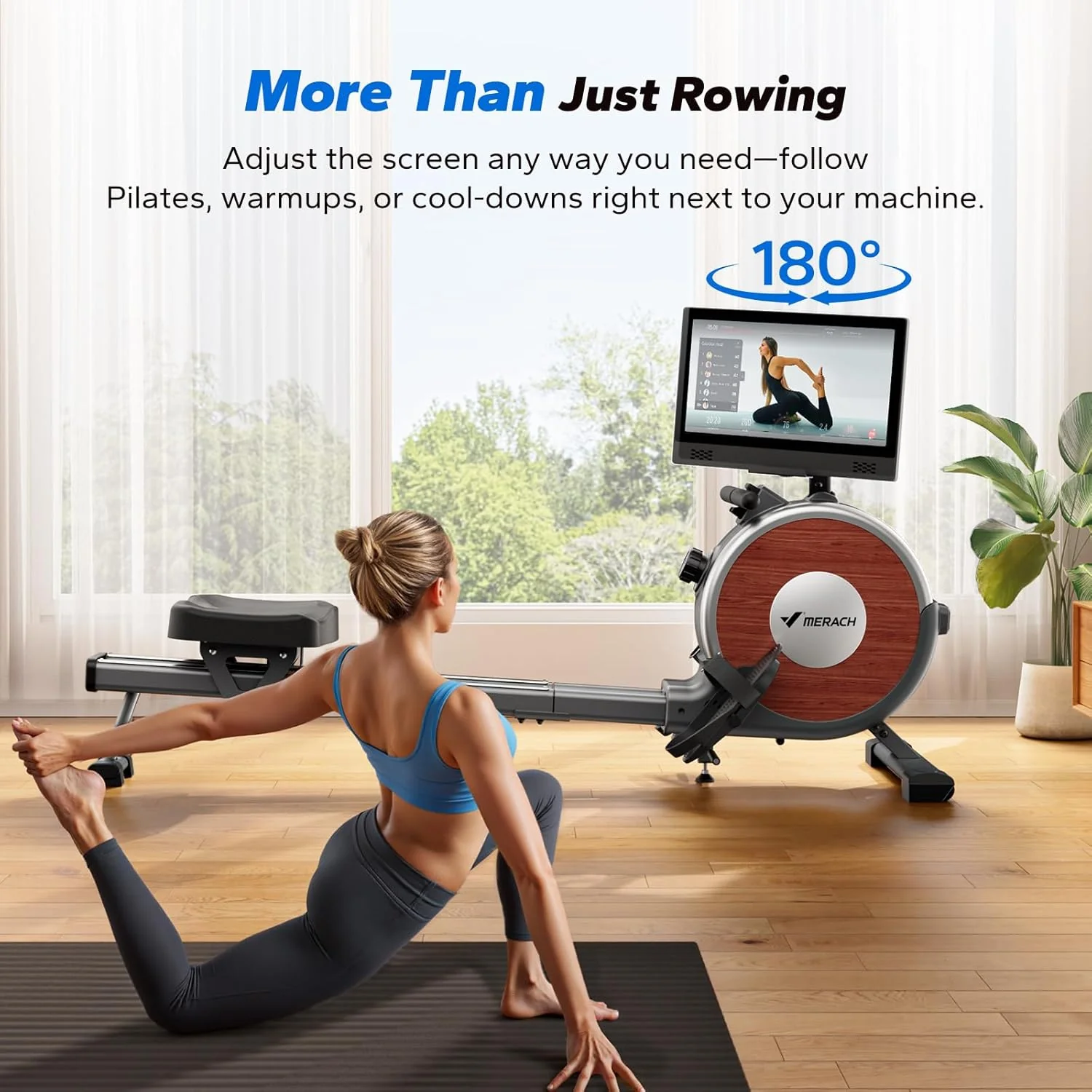 Q1S Interactive Rowing Machine with 15.6" HD Display - Image 6