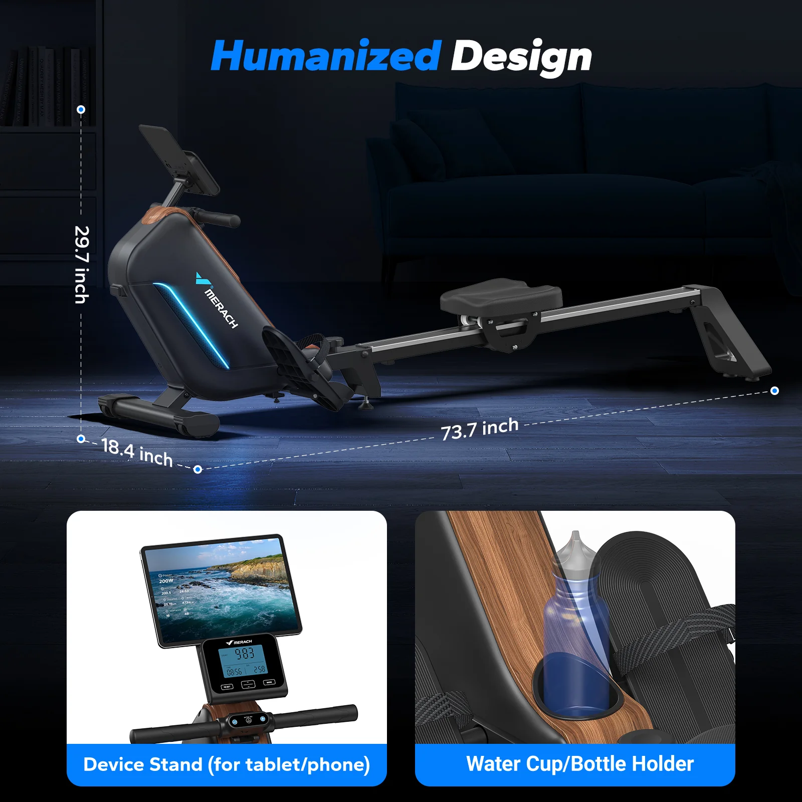 R15 Pro Electromagnetic Rowing Machine - Image 10